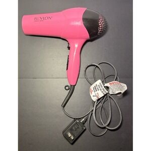 Revlon Essentials Ionic‎ Frizz Control RV474 Hair Blow Dryer Pink 1875W WORKS